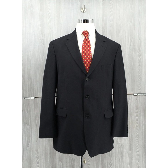 Brooks‎ Brothers 346 Men's Stretch 2 Button Wool Blend Sport Coat Size 44L - Picture 1 of 8